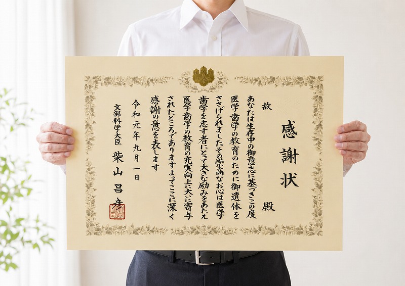 感謝状