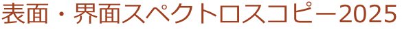 表面・界面スペクトロスコピー2025
