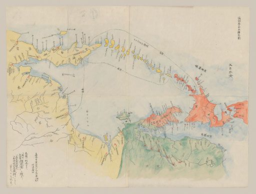 満洲魯西亜境界図